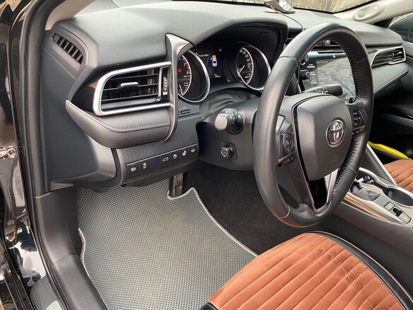 2018 Toyota Camry VIII (XV70), чёрный, 3250000 рублей - вид 5