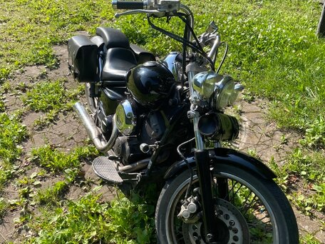 1996 Yamaha XVS400 Drag Star, чёрный, 300000 рублей, вид 5