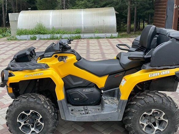 2013 BRP Can-Am Outlander 650, жёлтый, 1300000 рублей - вид 2