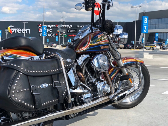 2004 Harley-Davidson Softail Custom, красный, 1188668 рублей - вид 16