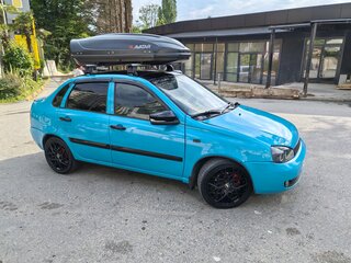 2008 Lada (ВАЗ) Kalina I, красный, 550000 рублей, вид 2