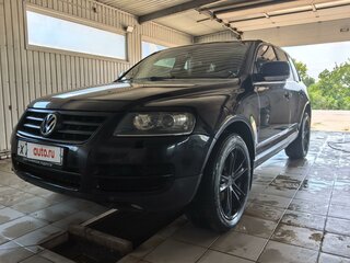 2006 Volkswagen Touareg I, чёрный, 1200000 рублей, вид 1