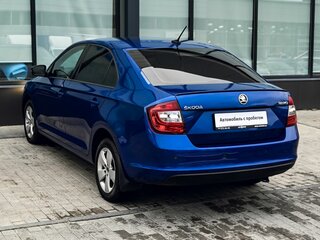 2017 Skoda Rapid I Рестайлинг, синий, 1290000 рублей, вид 3