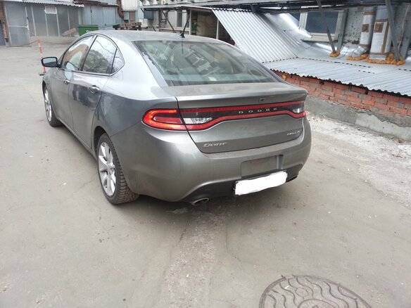 2013 Dodge Dart PF, серый - вид 2