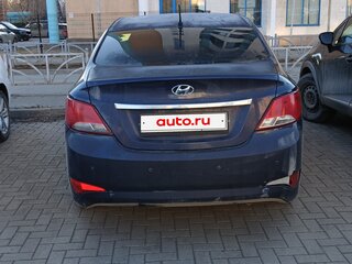 2016 Hyundai Solaris I Рестайлинг, синий, 550000 рублей, вид 4