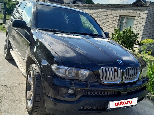 2004 BMW X5 3.0d I (E53) Рестайлинг, чёрный, 1450000 рублей - вид 1