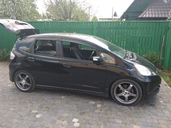 2008 Honda Fit II, чёрный - вид 4