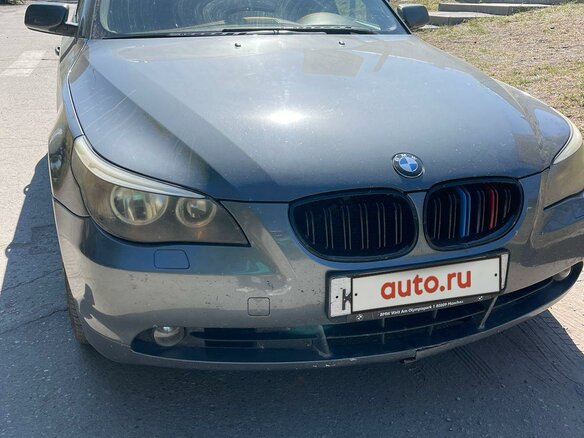2005 BMW 5 серии 520d V (E60/E61), синий, 1100000 рублей - вид 3