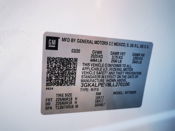 2020 GMC Terrain II, белый, 1821684 рублей - вид 18
