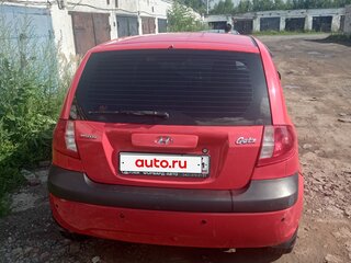 2008 Hyundai Getz I Рестайлинг, красный, 460000 рублей, вид 4