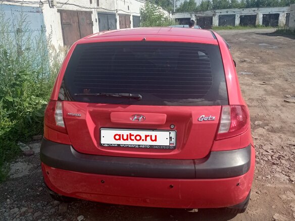 2008 Hyundai Getz I Рестайлинг, красный, 460000 рублей - вид 3