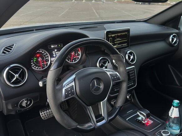 2014 Mercedes-Benz A-Класс AMG 45 AMG I (W176), серебристый, 1900000 рублей - вид 15