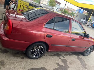 2005 Hyundai Accent ТагАЗ II, красный, 475000 рублей, вид 4