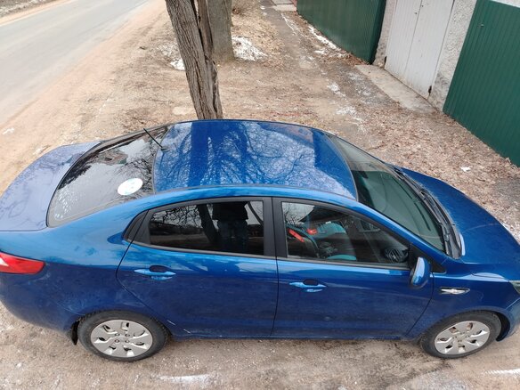 2012 Kia Rio III, синий, 700000 рублей - вид 4