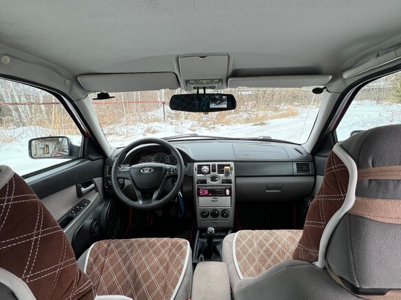 2008 Lada (ВАЗ) Priora I, красный, 400000 рублей - вид 12