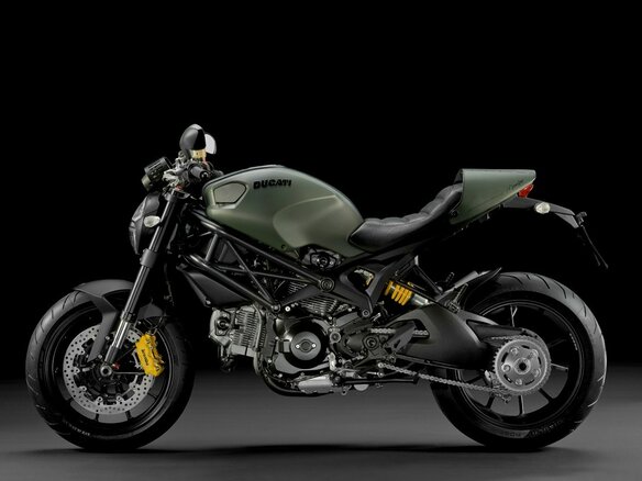 2013 Ducati Monster 1100, зелёный - вид 28