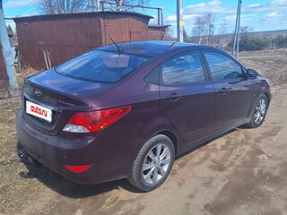 2011 Hyundai Solaris I, фиолетовый, 695000 рублей, вид 4