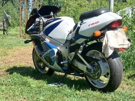 1999 Suzuki GSX-R 750, синий, 380000 рублей, вид 2