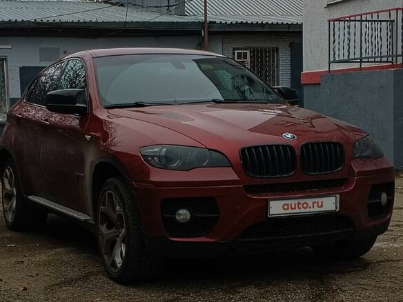 2008 BMW X6 35i 6-speed I (E71), красный, 1650000 рублей - вид 5