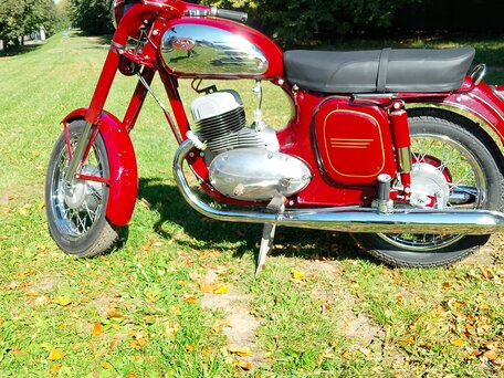 1968 Jawa 350/360, красный, 520000 рублей, вид 2