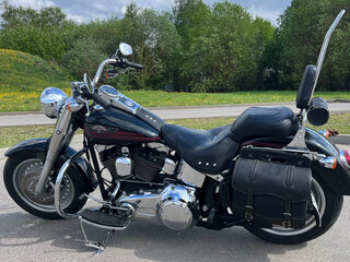 2007 Harley-Davidson Fat Boy, чёрный, 1100000 рублей, вид 2
