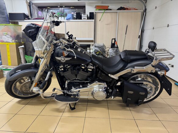2021 Harley-Davidson Fat Boy, серый, 4000000 рублей - вид 1