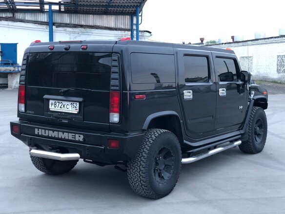 2005 Hummer H2 I, чёрный - вид 16