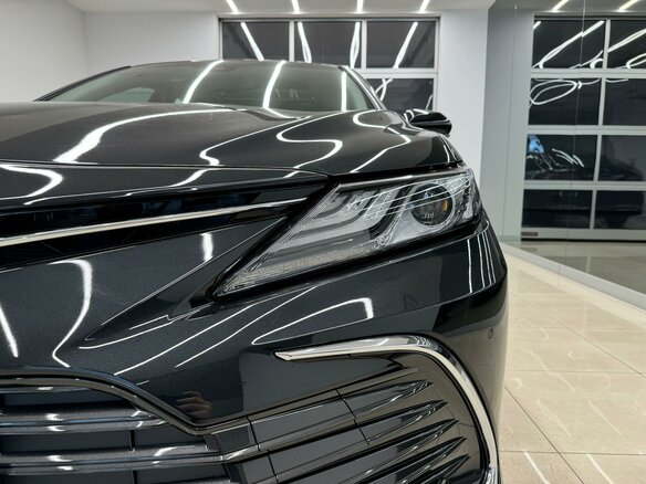 2023 Toyota Camry VIII (XV70) Рестайлинг, чёрный - вид 9