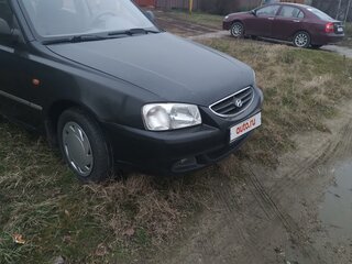 2008 Hyundai Accent ТагАЗ II, чёрный, 450000 рублей, вид 2