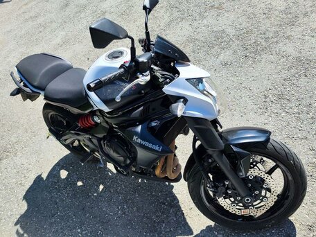 2014 Kawasaki ER-6N, белый, 590000 рублей, вид 2