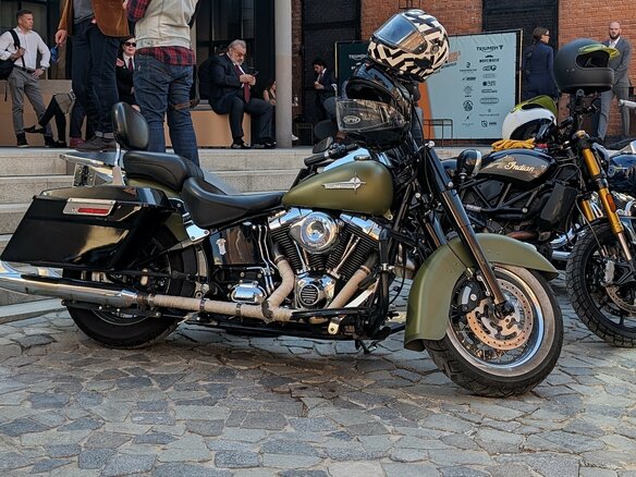 2006 Harley-Davidson Fat Boy, зелёный, 1000000 рублей