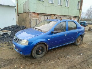 2007 Renault Logan I, синий, 139000 рублей, вид 1