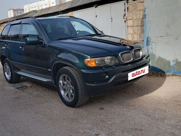 2000 BMW X5 4.4i I (E53), зелёный, 1100000 рублей
