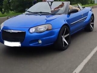 2002 Chrysler Sebring II, синий, 1400000 рублей, вид 1