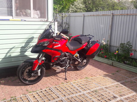 2012 Ducati Multistrada 1200, пурпурный, 720000 рублей, вид 4