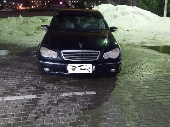 2001 Mercedes-Benz C-Класс 180 II (W203), синий, 330000 рублей - вид 3