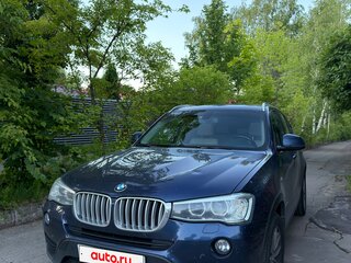 2017 BMW X3 30d xDrive II (F25) Рестайлинг, синий, 3700000 рублей, вид 2