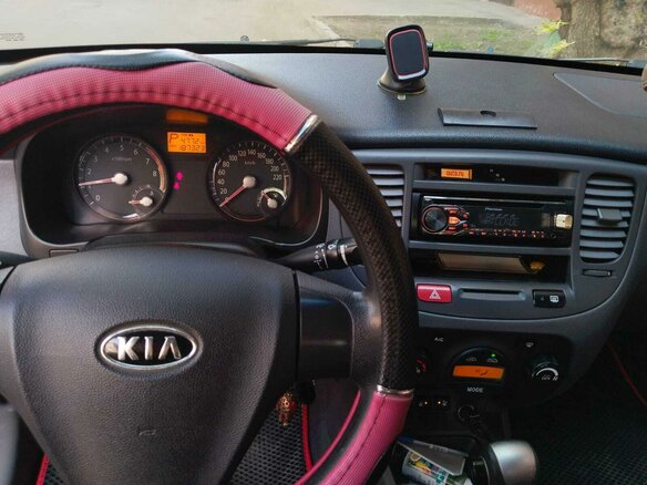 2008 Kia Rio II, красный