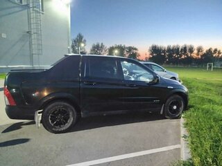 2008 SsangYong Actyon Sports I, чёрный, 550000 рублей, вид 2