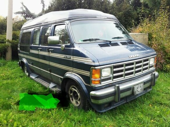 1988 Chevrolet Van, синий