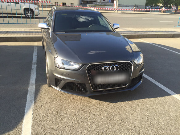 2015 Audi RS 4 III (B8), серый - вид 1