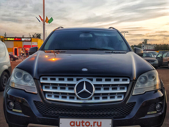2009 Mercedes-Benz M-Класс 350 II (W164) Рестайлинг, чёрный
