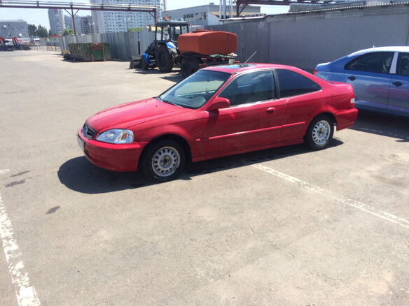 2000 Honda Civic VI, красный - вид 4
