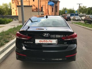 2017 Hyundai Elantra VI (AD), чёрный, 1750000 рублей, вид 4