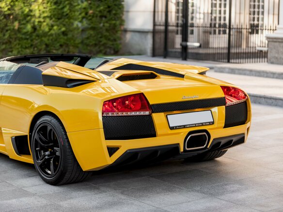 2009 Lamborghini Murcielago I Рестайлинг, жёлтый - вид 3