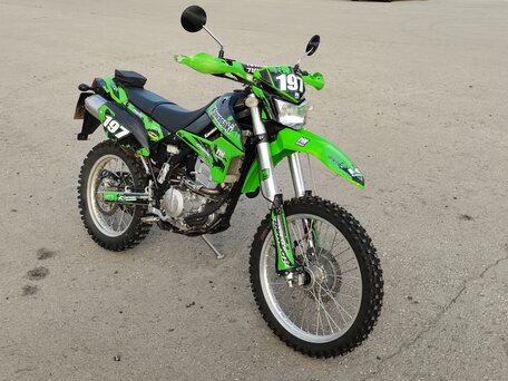 2012 Kawasaki KLX 250, зелёный, 360000 рублей, вид 1