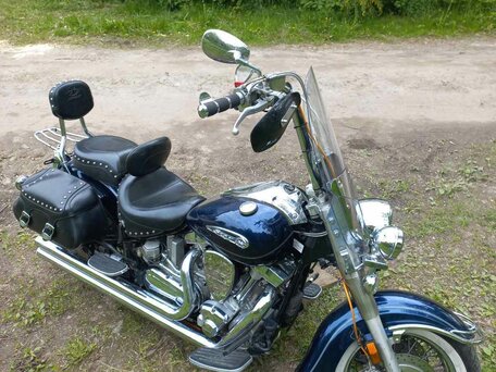 2008 Yamaha XV 1700 Road Star, синий, 510000 рублей, вид 5