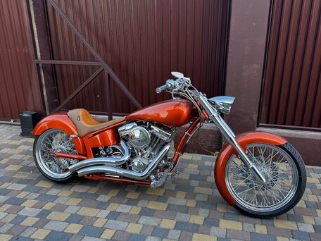 2009 Harley-Davidson Softail Custom, оранжевый, 1150000 рублей, вид 1