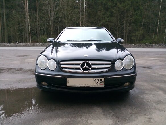 2003 Mercedes-Benz CLK-Класс 200 II (W209), чёрный - вид 3