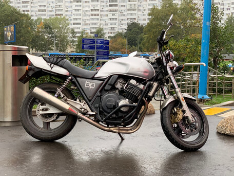 1997 Honda CB 400 Super Four, серебристый, 300000 рублей, вид 2